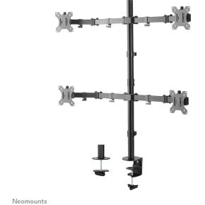 Neomounts flat screen desk mount clamp 3 orig - Neomounts Fpma-D550D4Black voor 4 schermen tot 32" Bureausteun (zwart)