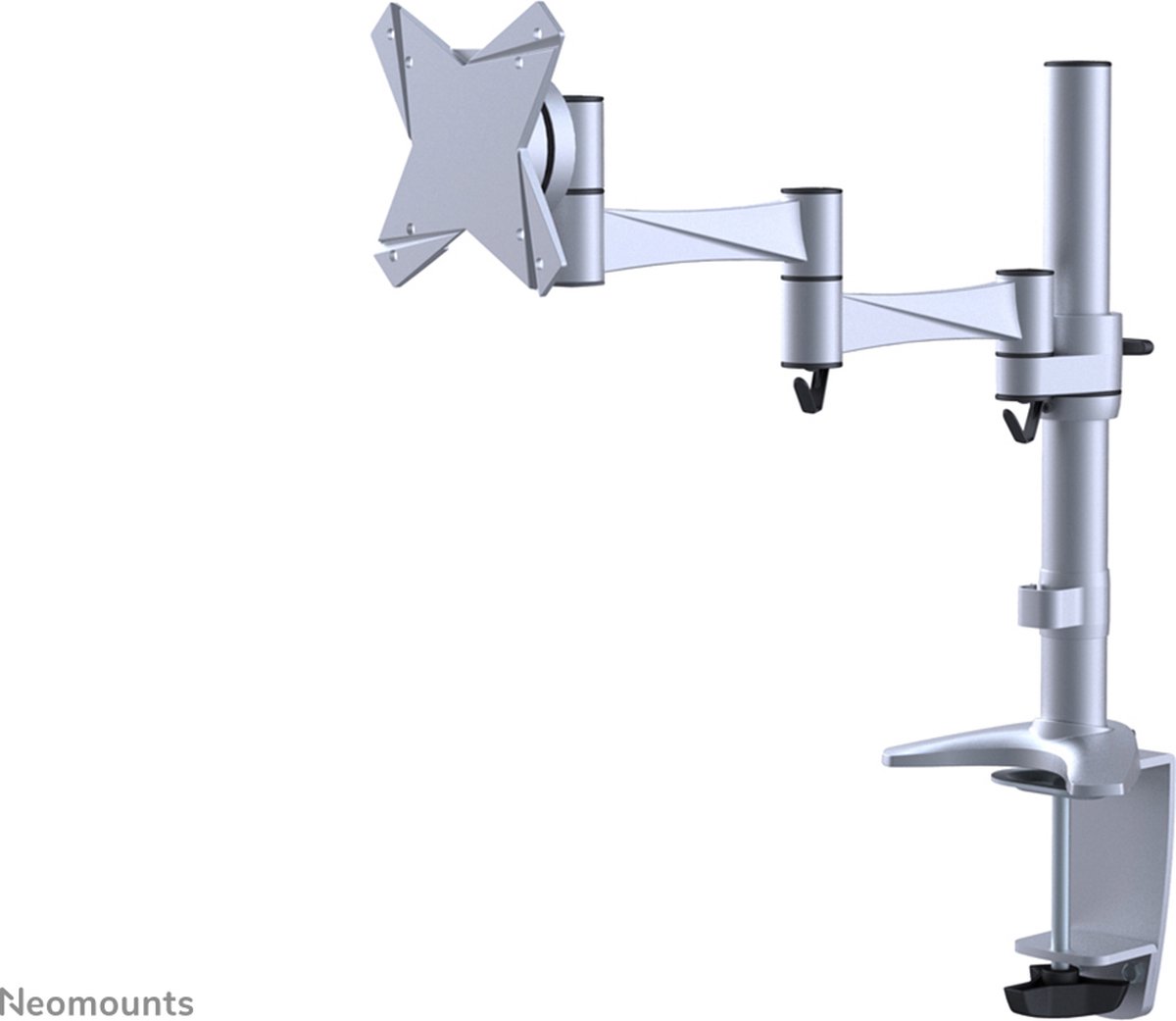 Neomounts fpma d1330silver monitorarm 1 2 orig - Neomounts Fpma-D1330Silver Monitorarm 1 tot 30" Bureausteun (zilver)