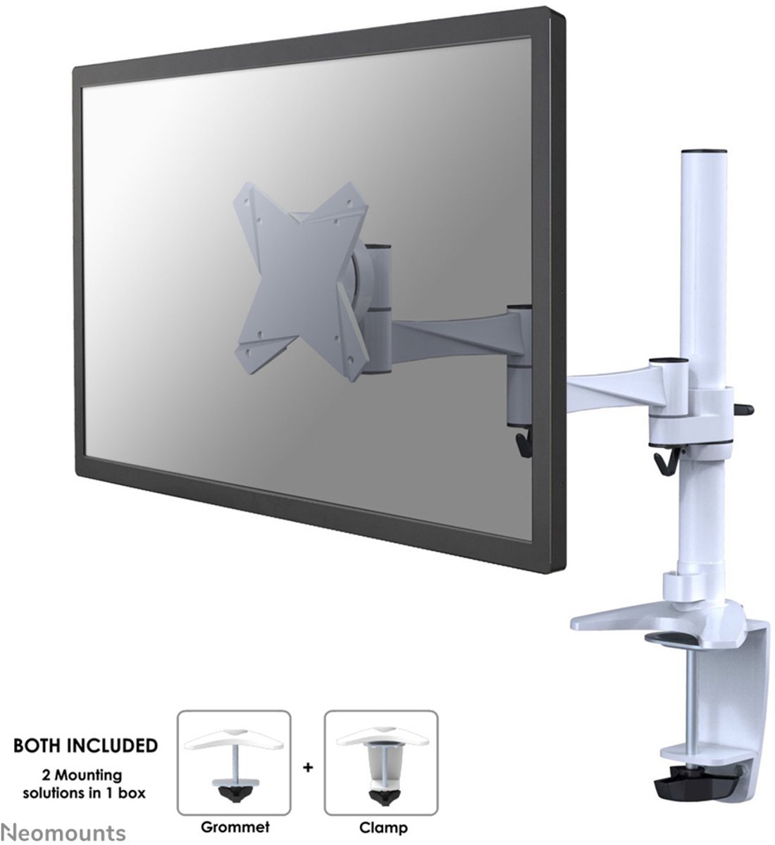 Neomounts fpma d1330white monitorarm 1 s