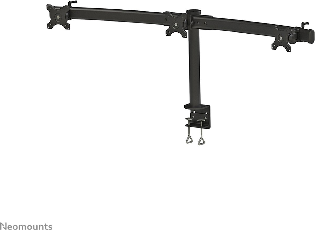 Neomounts fpma d700d3 monitor bureausteu 2 orig - Neomounts Fpma-D700D3 voor 3 schermen tot 27" Bureausteun (zwart)