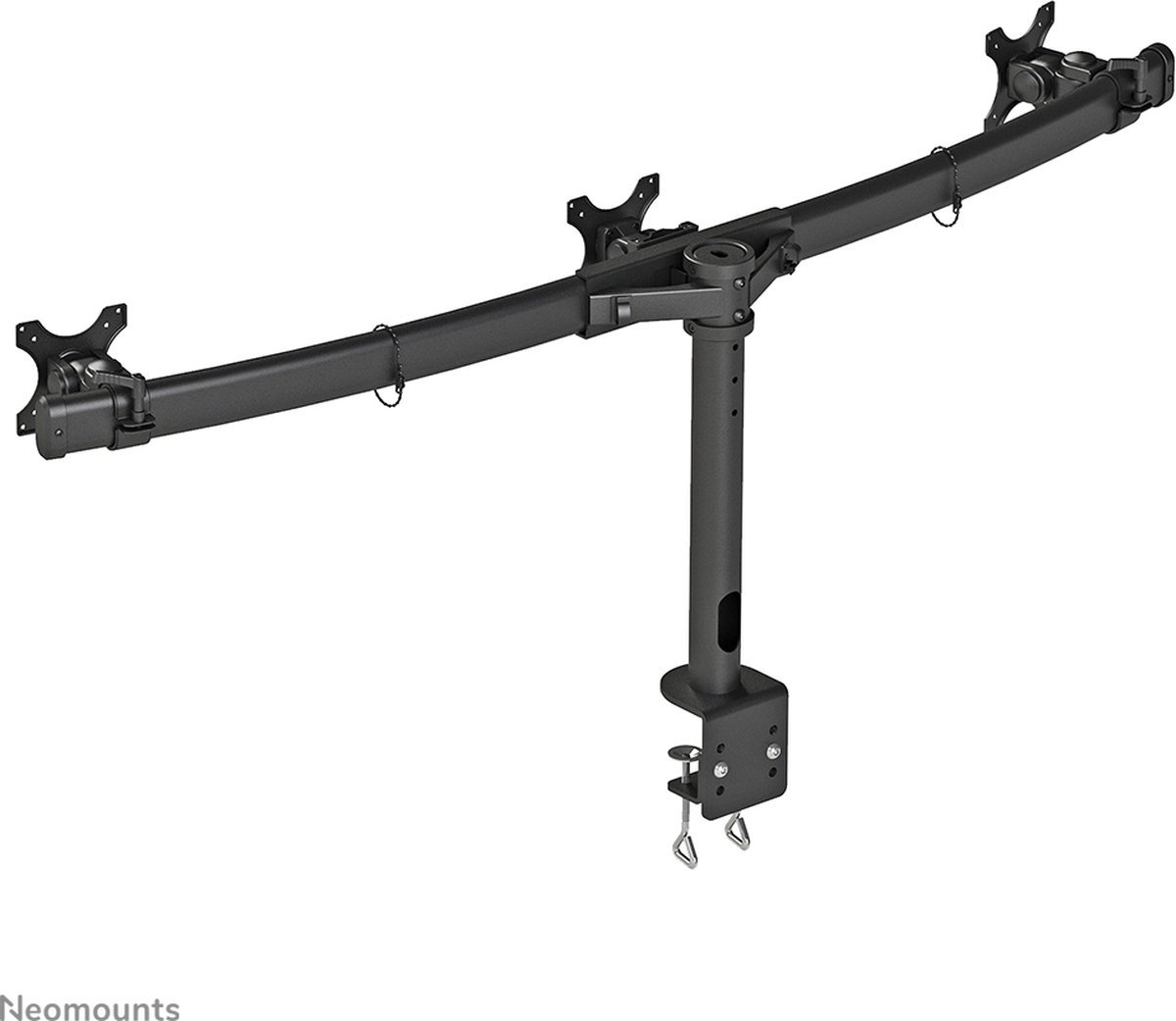 Neomounts fpma d700d3 monitor bureausteu 7 orig - Neomounts Fpma-D700D3 voor 3 schermen tot 27" Bureausteun (zwart)
