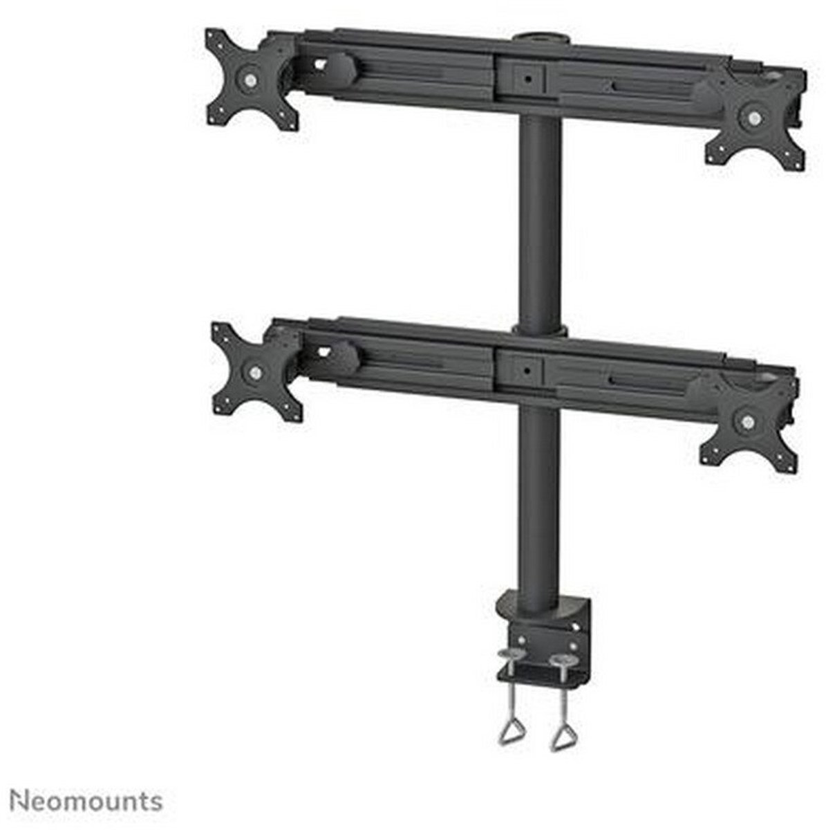 Neomounts fpma d700d4 monitorarm 4 scher 2 orig - Neomounts Fpma-D700D4 voor 4 schermen tot 30" Bureausteun (zwart)