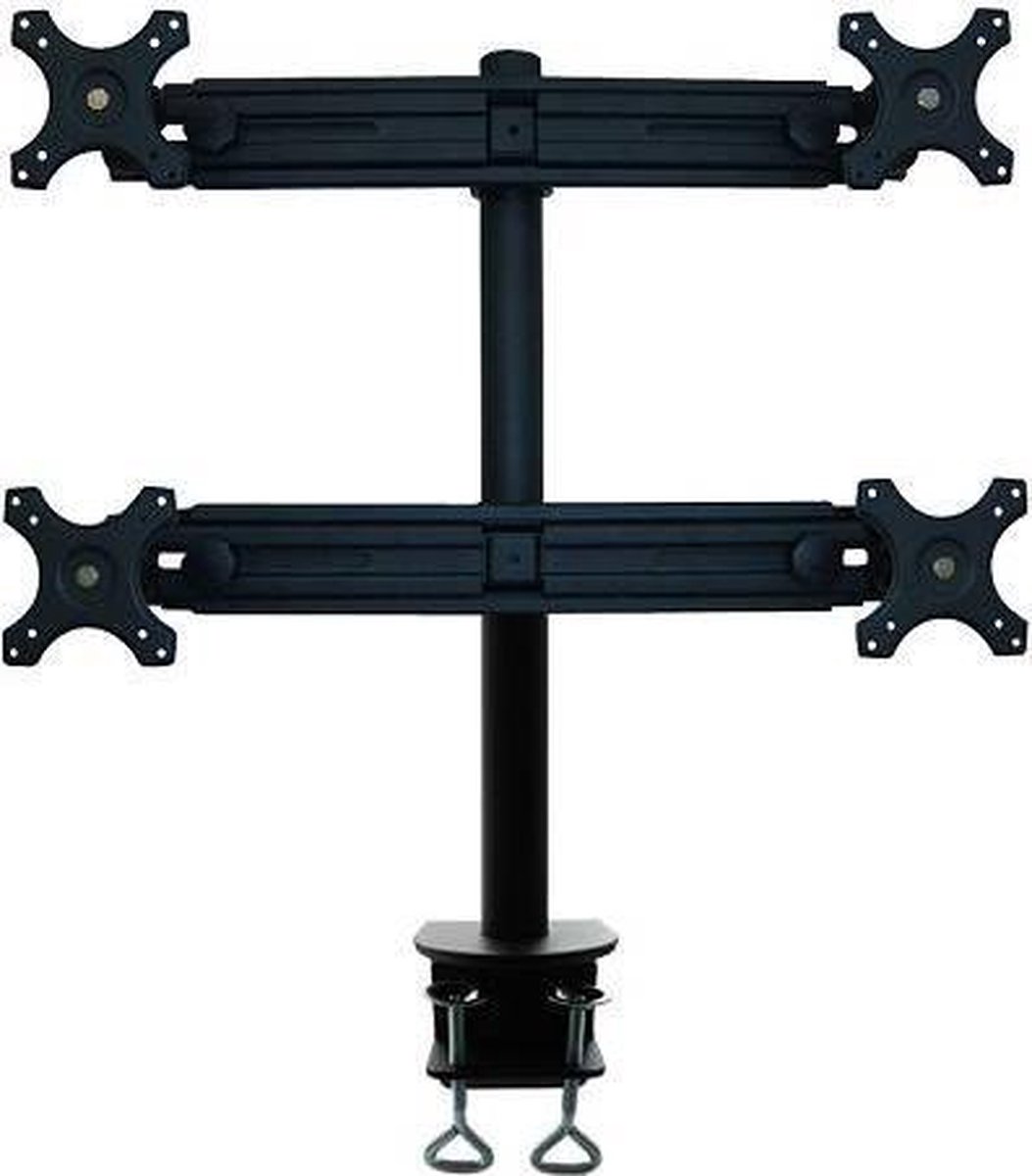 Neomounts fpma d700d4 monitorarm 4 scher 5 orig - Neomounts Fpma-D700D4 voor 4 schermen tot 30" Bureausteun (zwart)