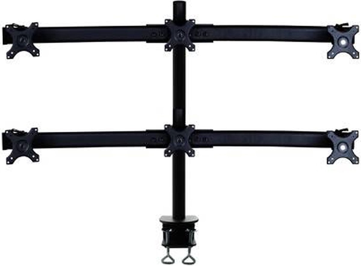 Neomounts fpma d700d6 bevestiging 5 orig - Neomounts FPMA-D700D6 voor 6 schermen tot 27" Bureausteun (zwart)
