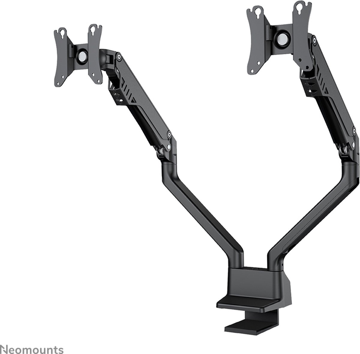 Neomounts fpma d750dblack2 monitorarm 2 4 orig - Neomounts Fpma-D750Dblack2 voor 2 schermen tot 32" Bureausteun (zwart)