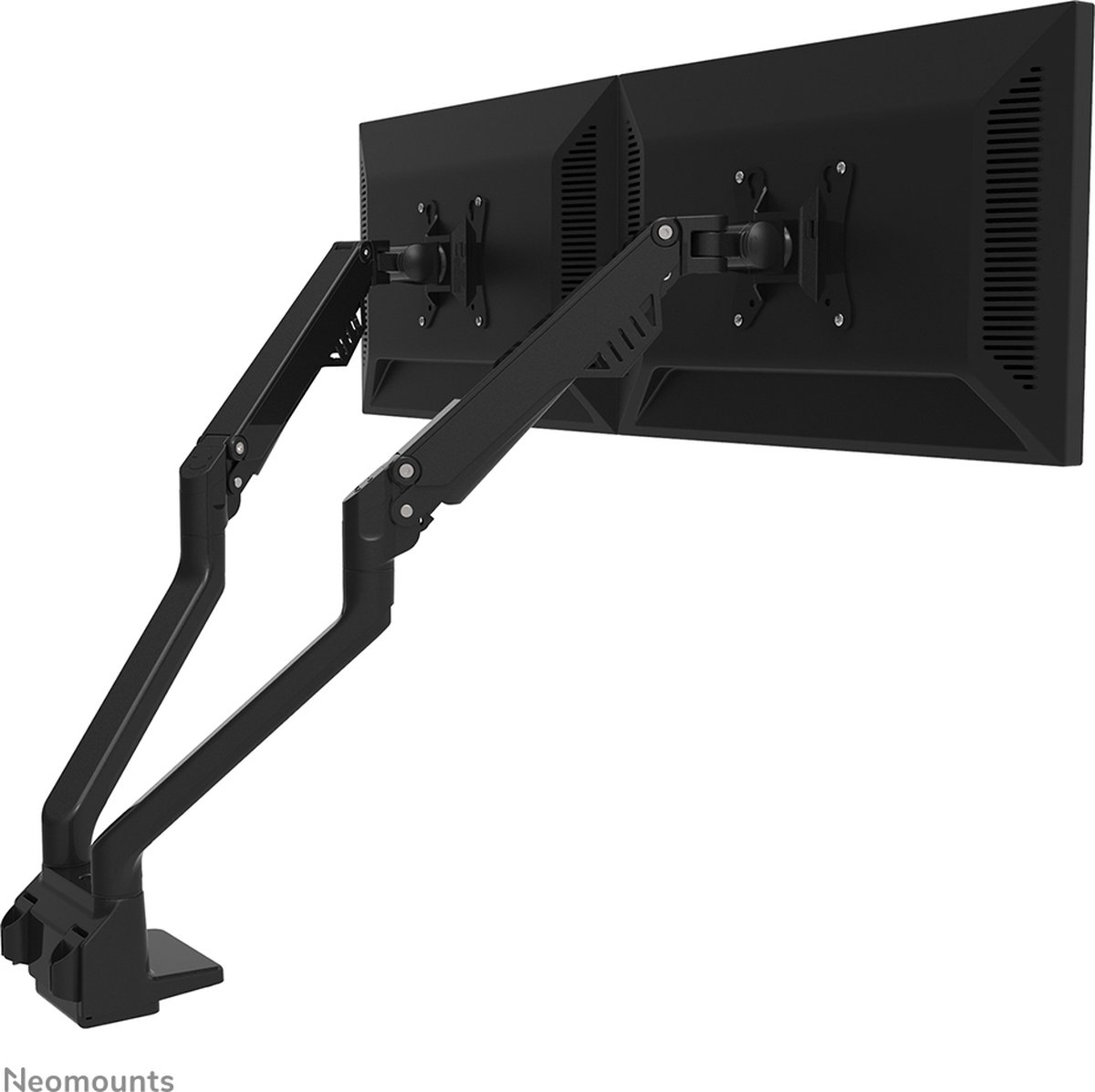 Neomounts fpma d750dblack2 monitorarm 2 6 orig - Neomounts Fpma-D750Dblack2 voor 2 schermen tot 32" Bureausteun (zwart)