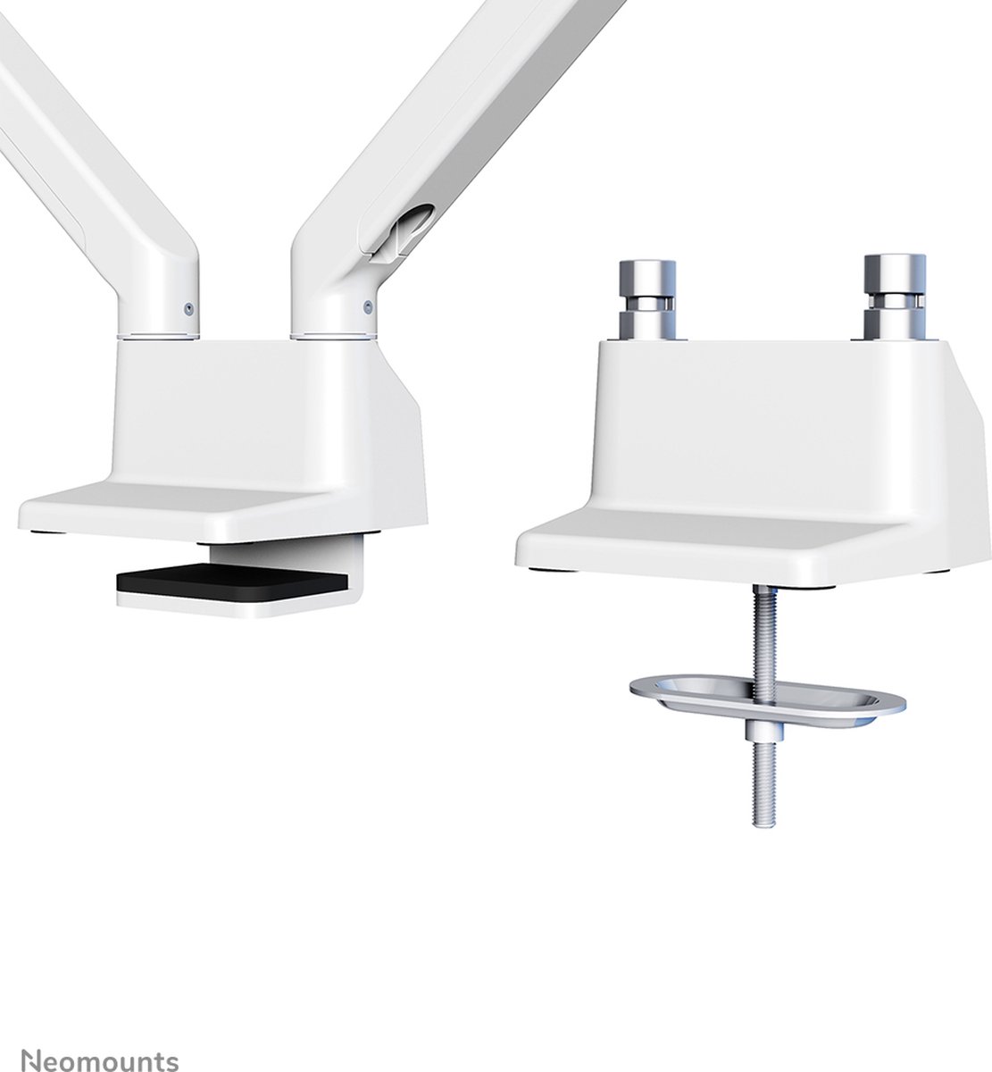 Neomounts fpma d750dwhite2 monitorarm 2 10 orig - Neomounts Fpma-D750Dwhite2 voor 2 schermen tot 32" Bureausteun (wit)