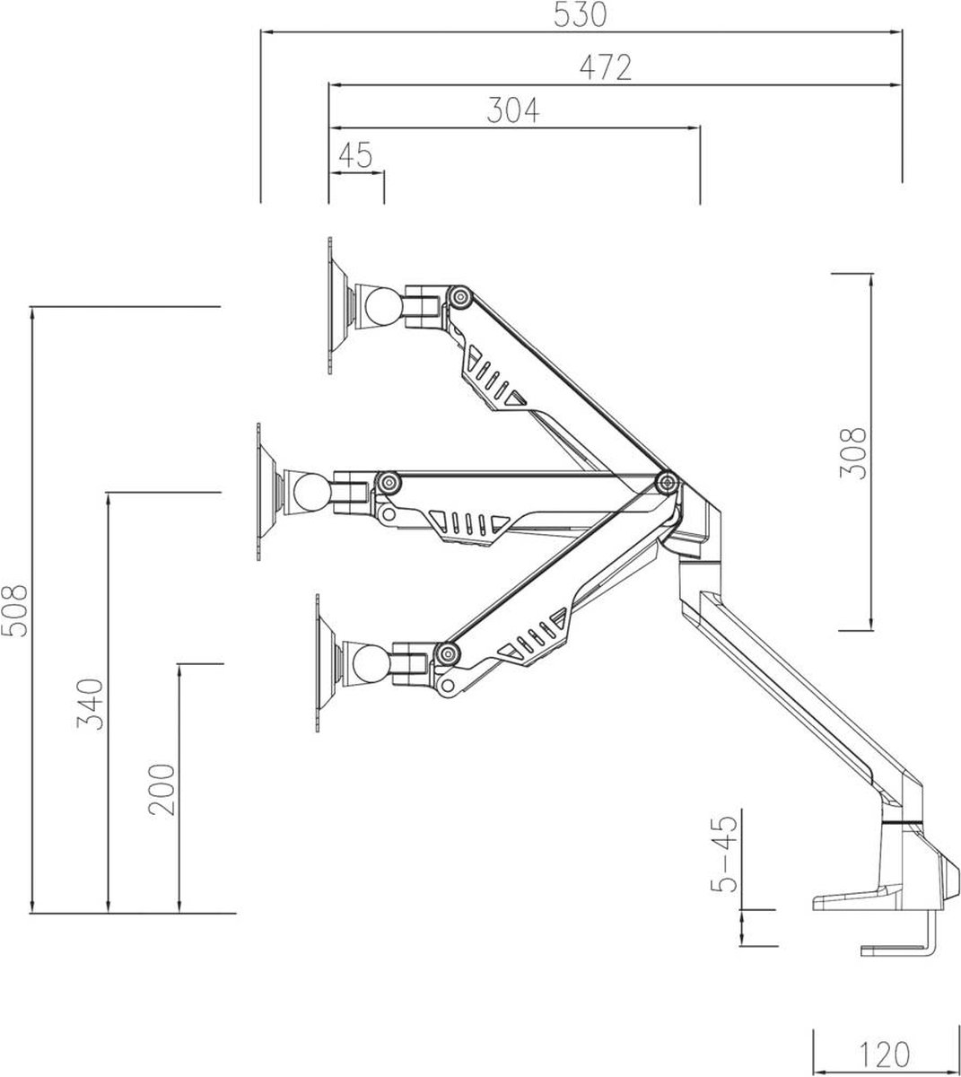 Neomounts fpma d750dwhite2 monitorarm 2 3 orig - Neomounts Fpma-D750Dwhite2 voor 2 schermen tot 32" Bureausteun (wit)
