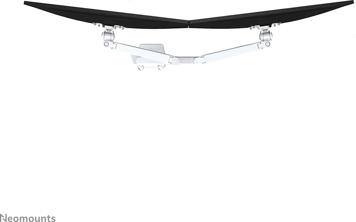 Neomounts fpma d750dwhite2 monitorarm 2 6 orig - Neomounts Fpma-D750Dwhite2 voor 2 schermen tot 32" Bureausteun (wit)