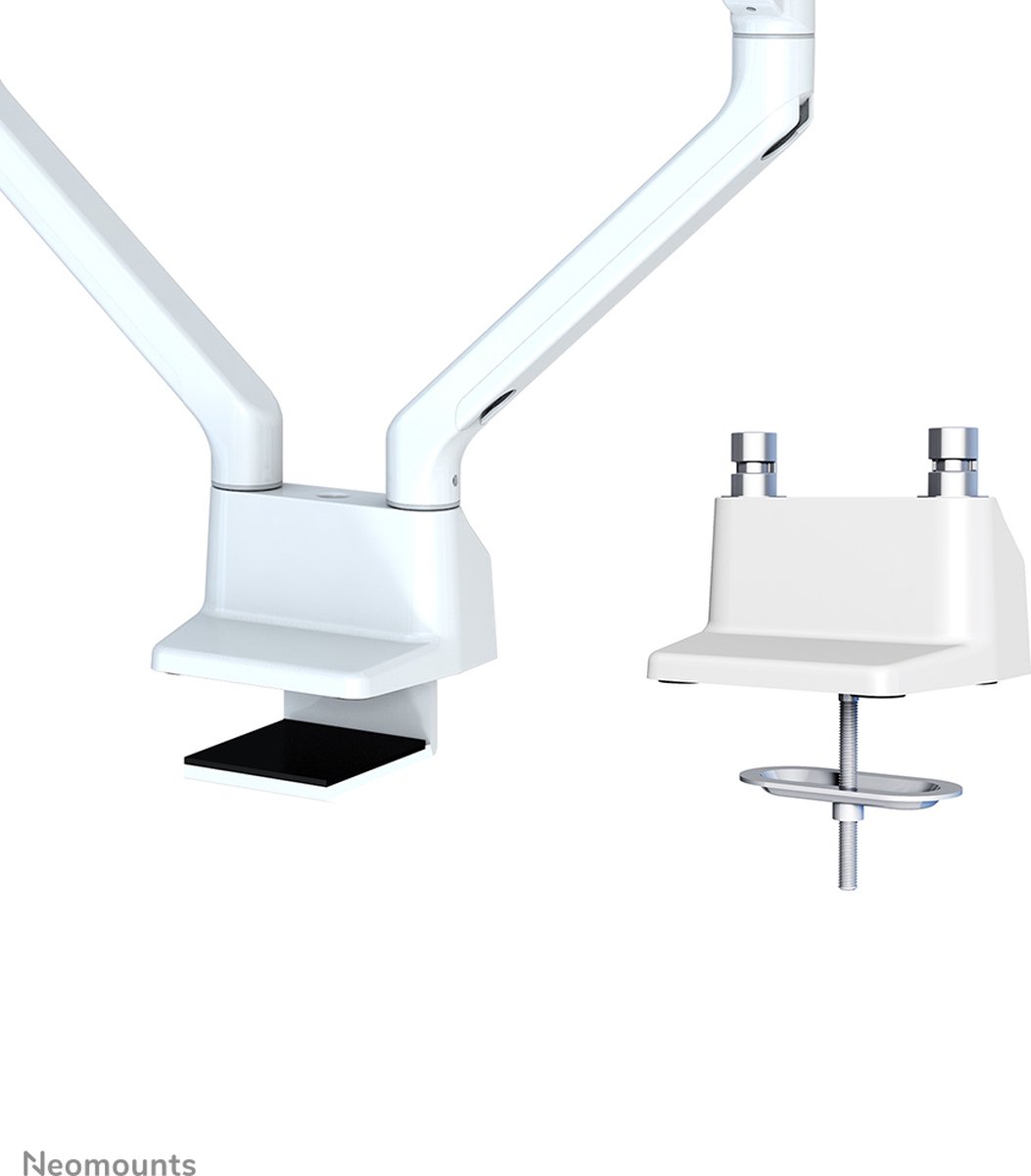 Neomounts fpma d750dwhite2 monitorarm 2 8 orig - Neomounts Fpma-D750Dwhite2 voor 2 schermen tot 32" Bureausteun (wit)