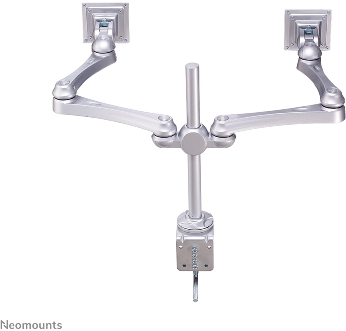 Neomounts fpma d930d monitorarm 2 scherm 2 orig - Neomounts Fpma-D930D voor 2 schermen tot 30" Bureausteun (zilver)