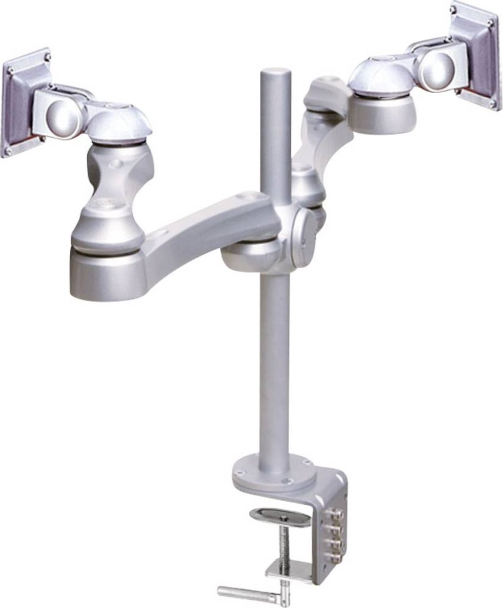 Neomounts fpma d930d monitorarm 2 scherm 3 orig - Neomounts Fpma-D930D voor 2 schermen tot 30" Bureausteun (zilver)