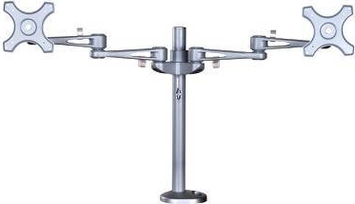 Neomounts fpma d935dg monitorarm 2 scher 5 orig - Neomounts Fpma-D935Dg voor 2 schermen tot 27" Bureausteun (zilver)