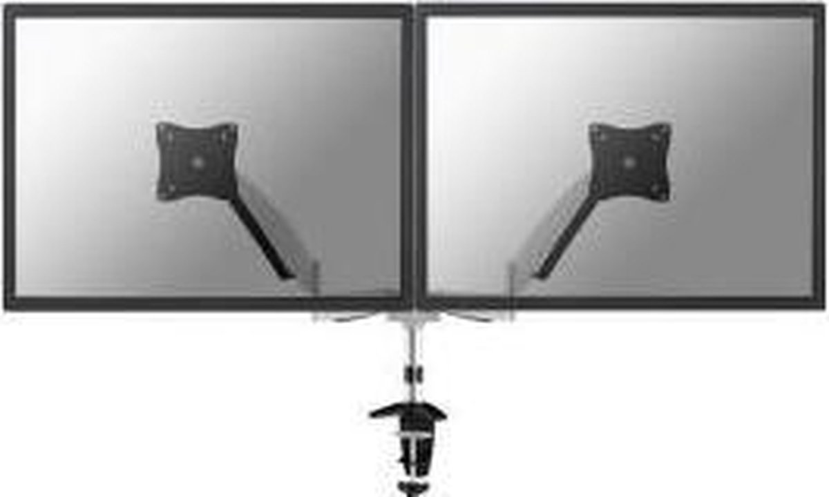 Neomounts fpma d950d monitorarm 2 scherm 5 orig - Neomounts Fpma-D950D voor 2 schermen tot 27" Bureausteun (zilver)