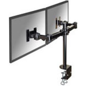 Neomounts fpma d960d monitor bureausteun 4 orig - Neomounts Fpma-D960D voor 2 schermen tot 27" Bureausteun (zwart)