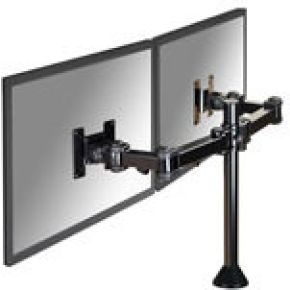 Neomounts fpma d960dg 5 orig - Neomounts Fpma-D960Dg voor 2 schermen tot 27" Bureausteun (zwart)