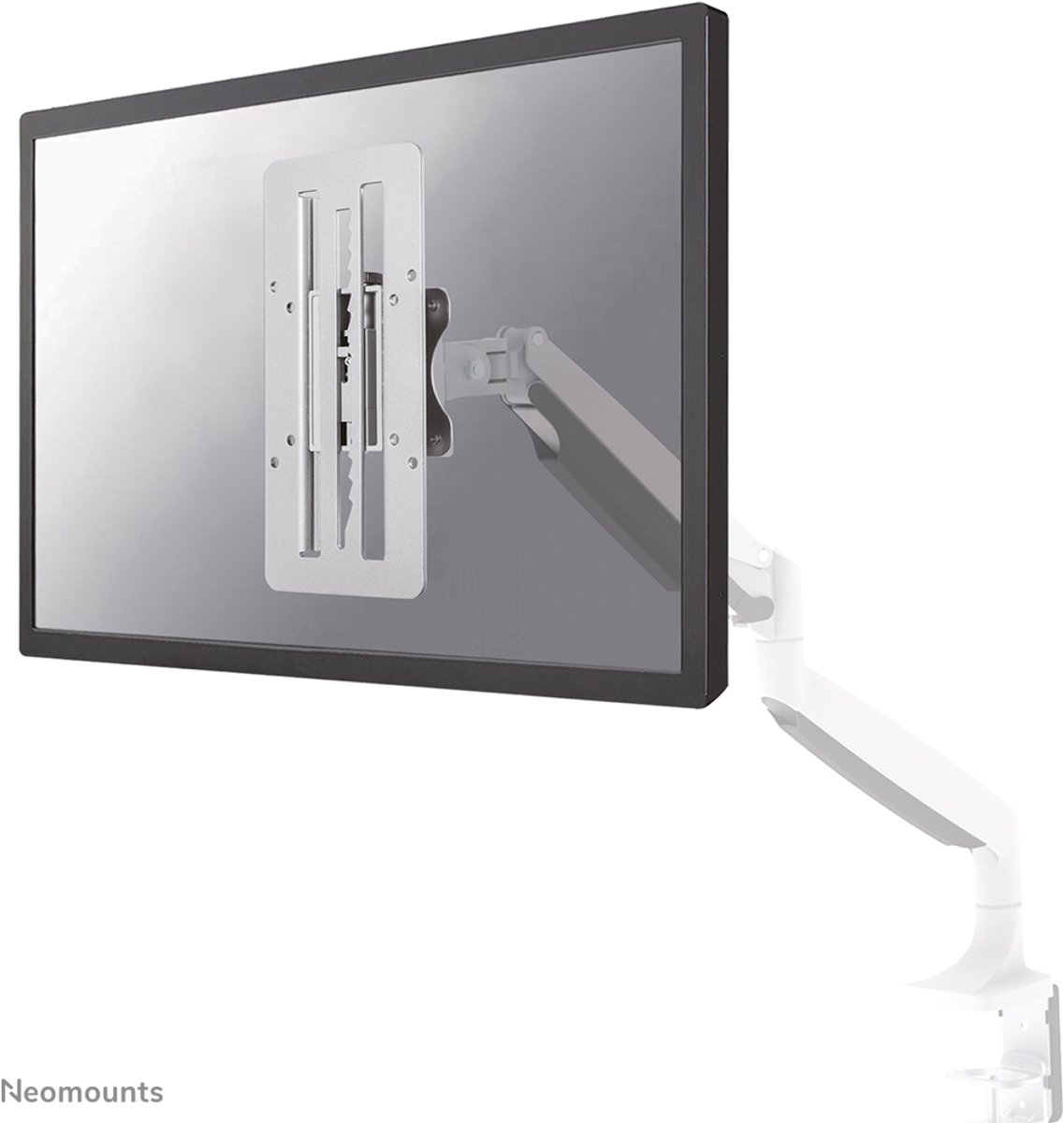 Neomounts fpma lift100 hoogteverstelbare 4 orig - Neomounts Fpma-Lift100 Hoogteverstelbare tot 27" VESA-adapter (zilver)