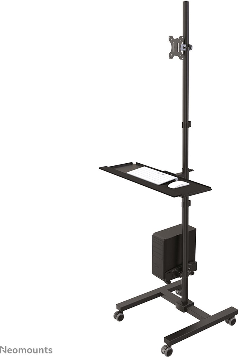 Neomounts fpma mobile1700 mobiel werksta 7 orig - Neomounts Fpma-Mobile1700 Mobiel tot 32" Monitorstandaard (zwart)