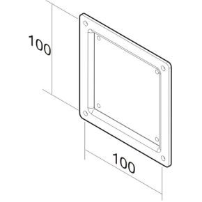 Neomounts fpma vesa100 vesa conversiepla 3 orig - Neomounts FPMA-VESA100 tot 30" VESA-adapter (zwart)