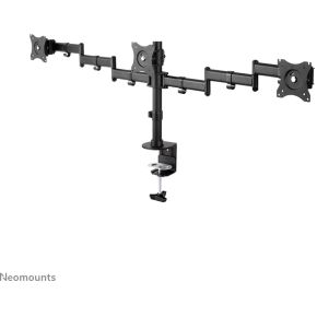 Neomounts nm d135d3black monitorarm 2 orig - Neomounts NM-D135D3BLACK voor 3 schermen tot 27" Bureausteun (zwart)