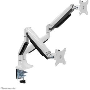 Neomounts nm d750dwhite voor 2 schermen 3 orig - Neomounts Nm-D750Dwhite voor 2 schermen tot 32" Bureausteun (wit)