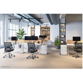 Neomounts nm d750dwhite voor 2 schermen 8 orig - Neomounts Nm-D750Dwhite voor 2 schermen tot 32" Bureausteun (wit)