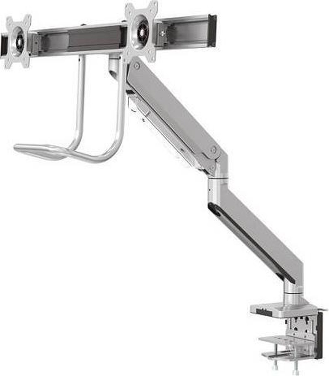 Neomounts nm d775dxsilver crossbar monit 4 orig - Neomounts Nm-D775Dxsilver voor 2 schermen tot 32" Bureausteun (zilver)