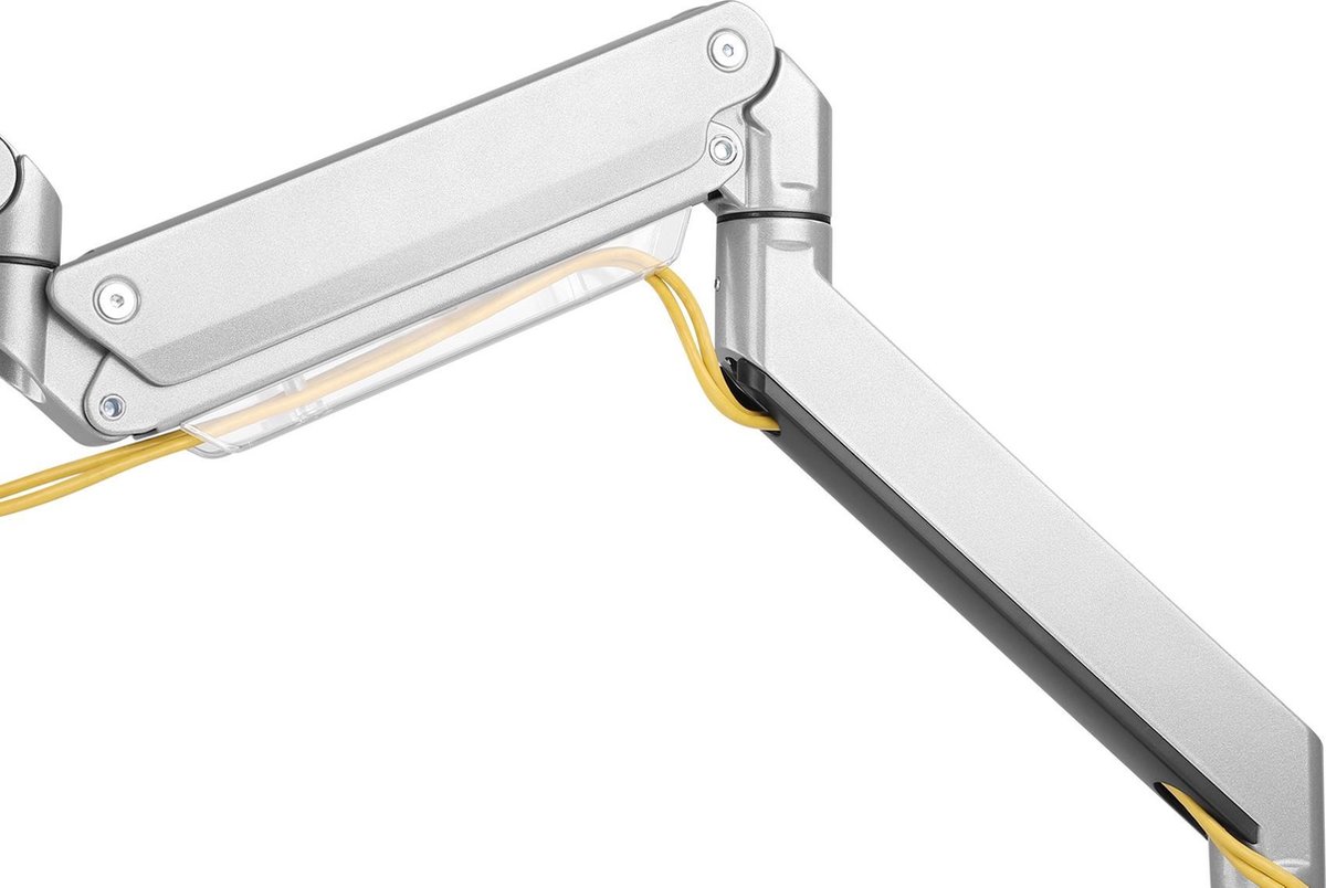 Neomounts nm d775silverplus monitorarm 1 10 orig - Neomounts Nm-D775Silverplus tot 49" Bureausteun (zilver)