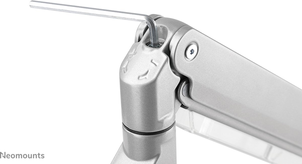Neomounts nm d775silverplus monitorarm 1 3 orig - Neomounts Nm-D775Silverplus tot 49" Bureausteun (zilver)
