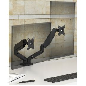 Raidsonic icy box ib ms204 t flat 3 orig - RaidSonic 61074 voor 2 schermen tot 32" Bureausteun