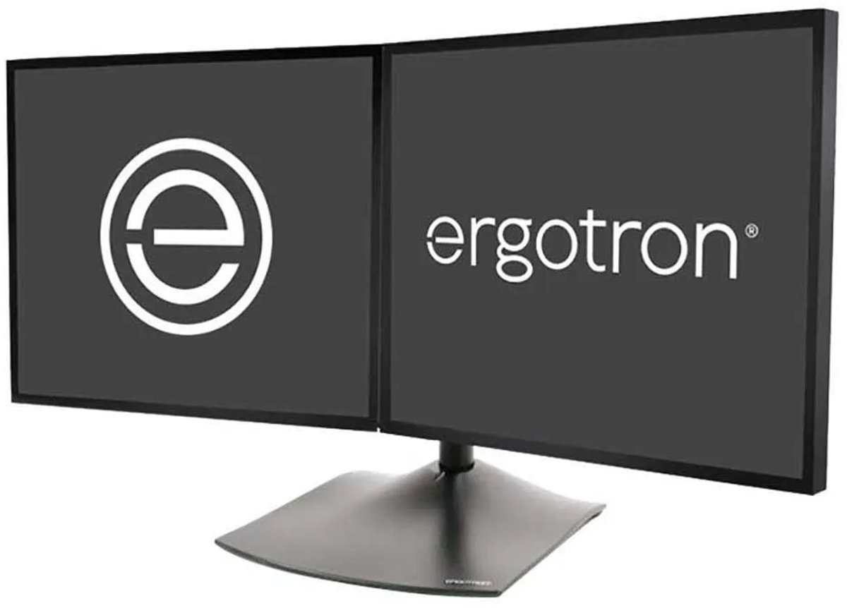 Screen table support ergotron 33 322 10 orig - Screen Table Support Ergotron voor 2 schermen tot 24" Monitorstandaard