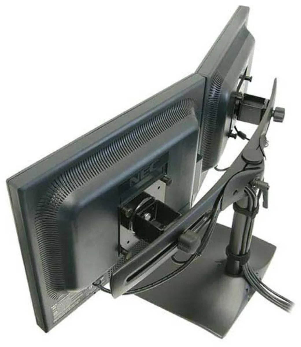 Screen table support ergotron 33 322 3 orig - Screen Table Support Ergotron voor 2 schermen tot 24" Monitorstandaard