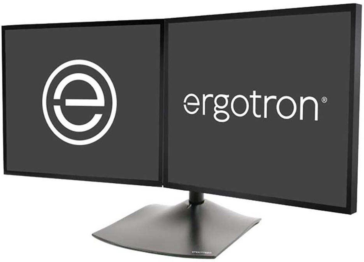 Screen table support ergotron 33 322 5 orig - Screen Table Support Ergotron voor 2 schermen tot 24" Monitorstandaard