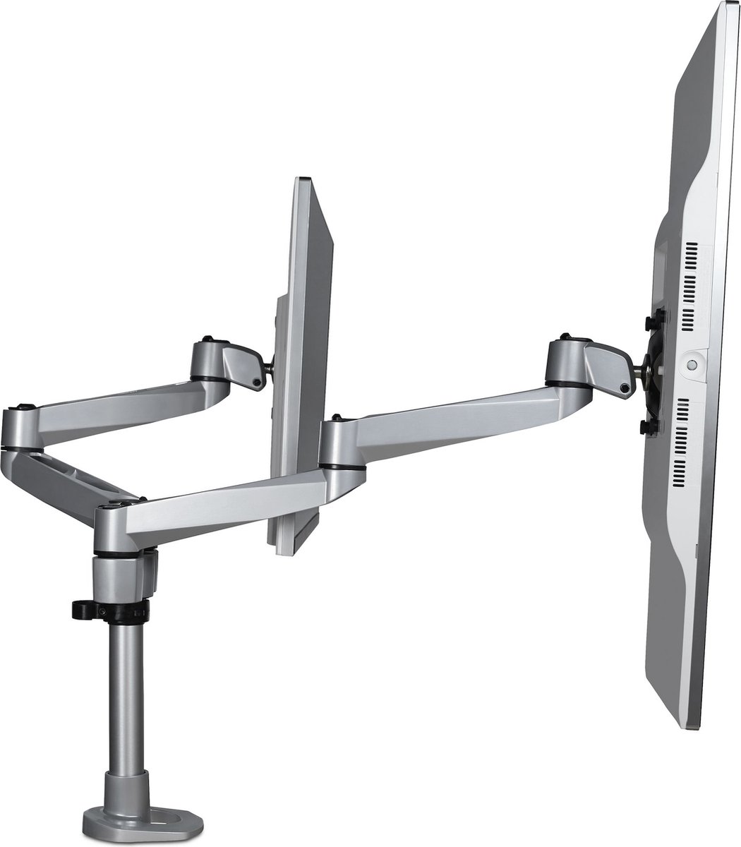 Screen table support startech armdual 9554518 3 orig - Screen Table Support voor 2 schermen tot 27" Bureausteun (zilver)