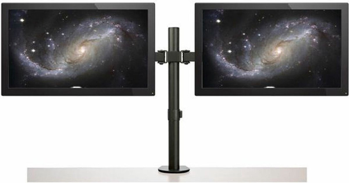 Screen table support startech armdual 9744970 2 orig - Screen Table Support voor 2 schermen tot 32" Bureausteun (zwart)