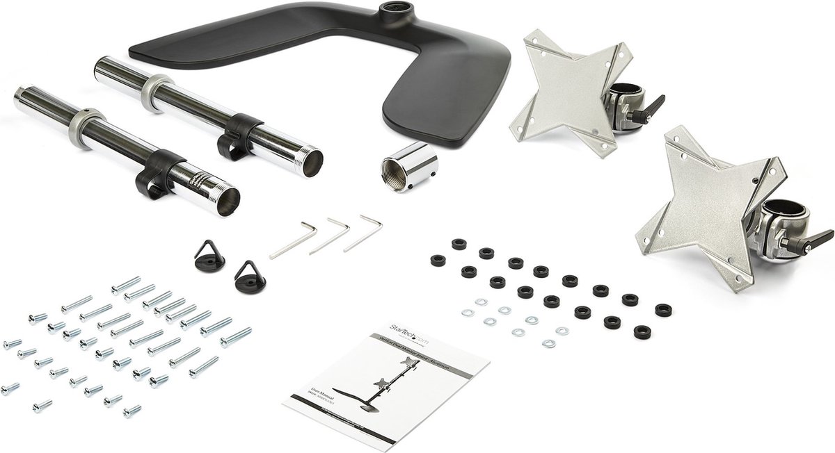 Screen table support startech armduov 2 orig - Screen Table Support voor 2 schermen tot 27" Bureausteun (zwart)