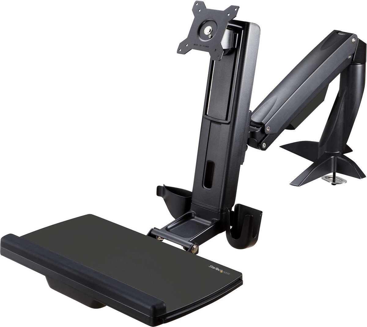 Startech monitor arm height adjustable