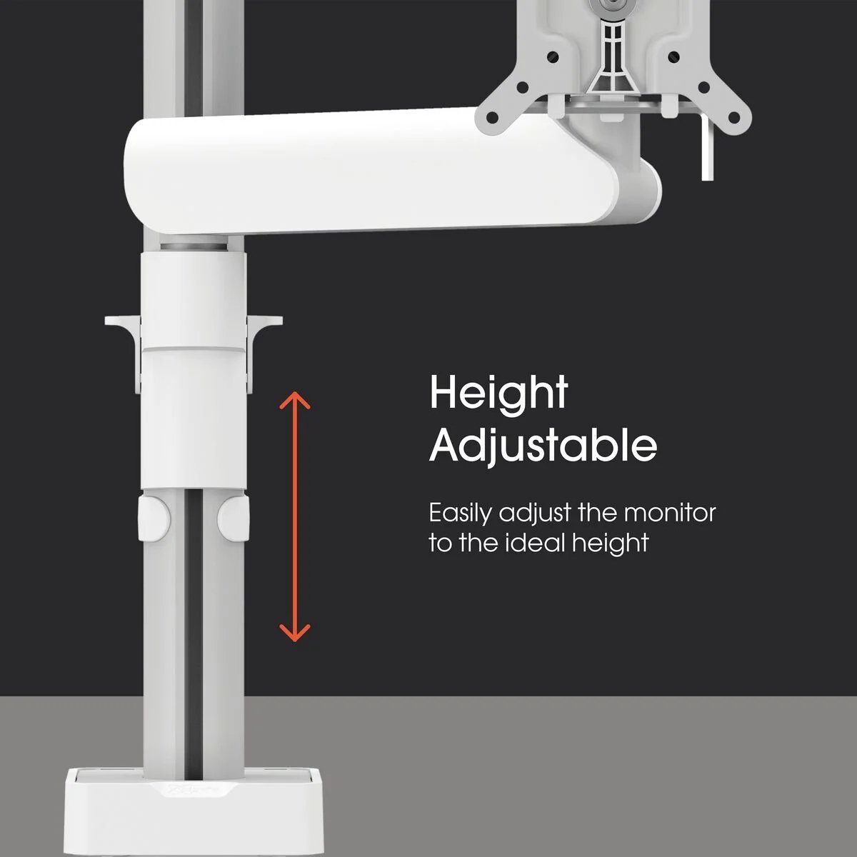 Vogel s momo 2137 monitor arm motion w 5 orig - Vogel's Momo 2137 Monitor Arm Motion tot 43" Bureausteun (wit)