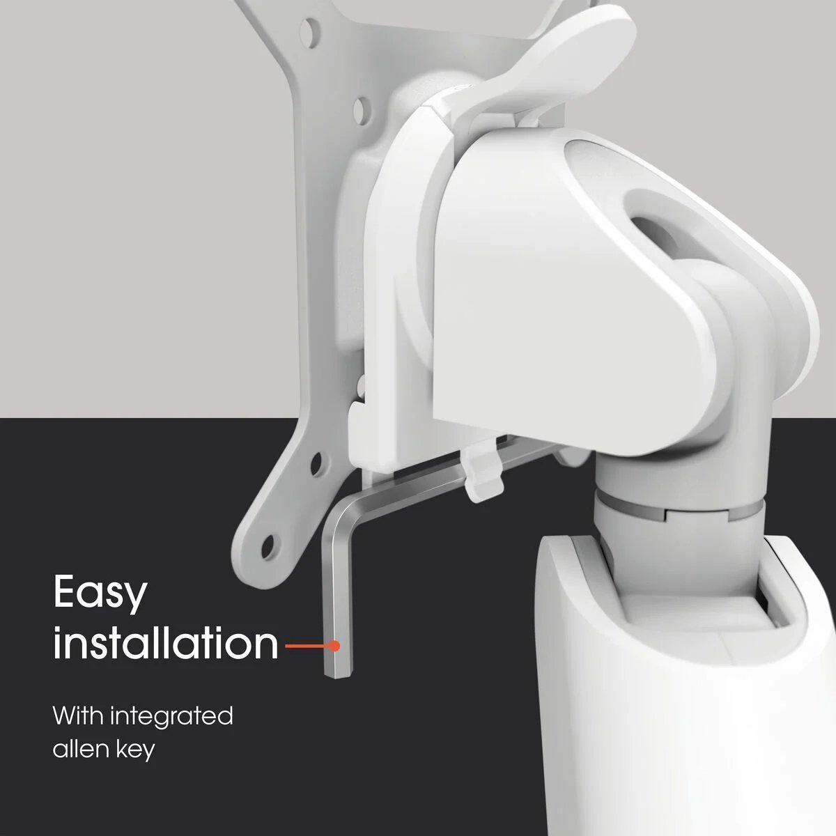 Vogel s momo 2137 monitor arm motion w 6 orig - Vogel's Momo 2137 Monitor Arm Motion tot 43" Bureausteun (wit)