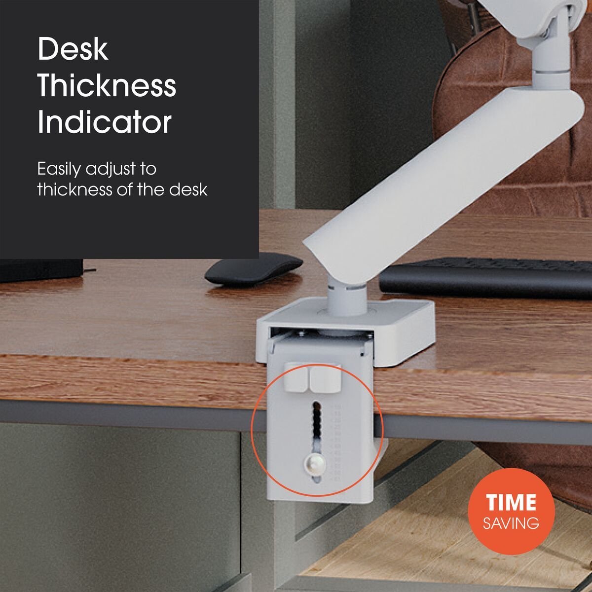 Vogel s momo 4138 monitor arm motion p 9554285 3 orig - Vogel's Momo 4138 tot 43" Bureausteun (wit)