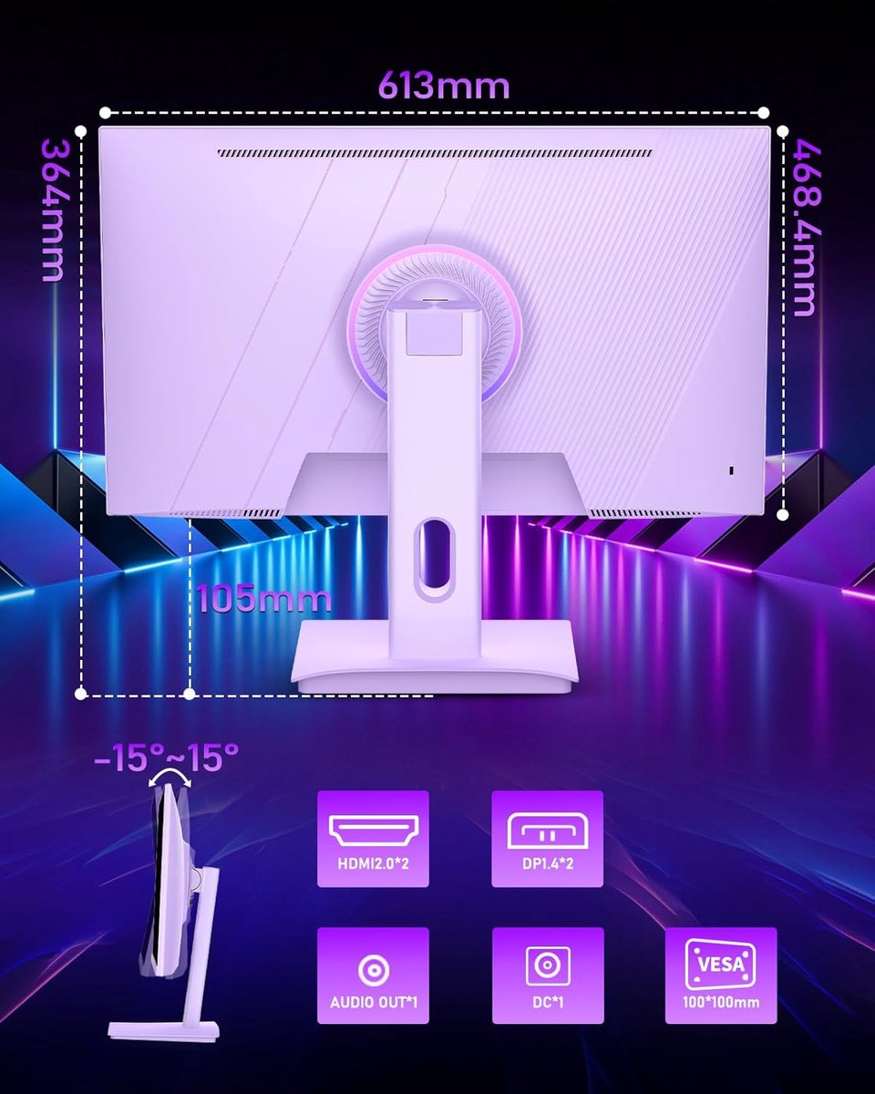 30" Curved Gaming Monitor, 144Hz/200Hz Ultrawide Computer Monitor - afbeelding 2