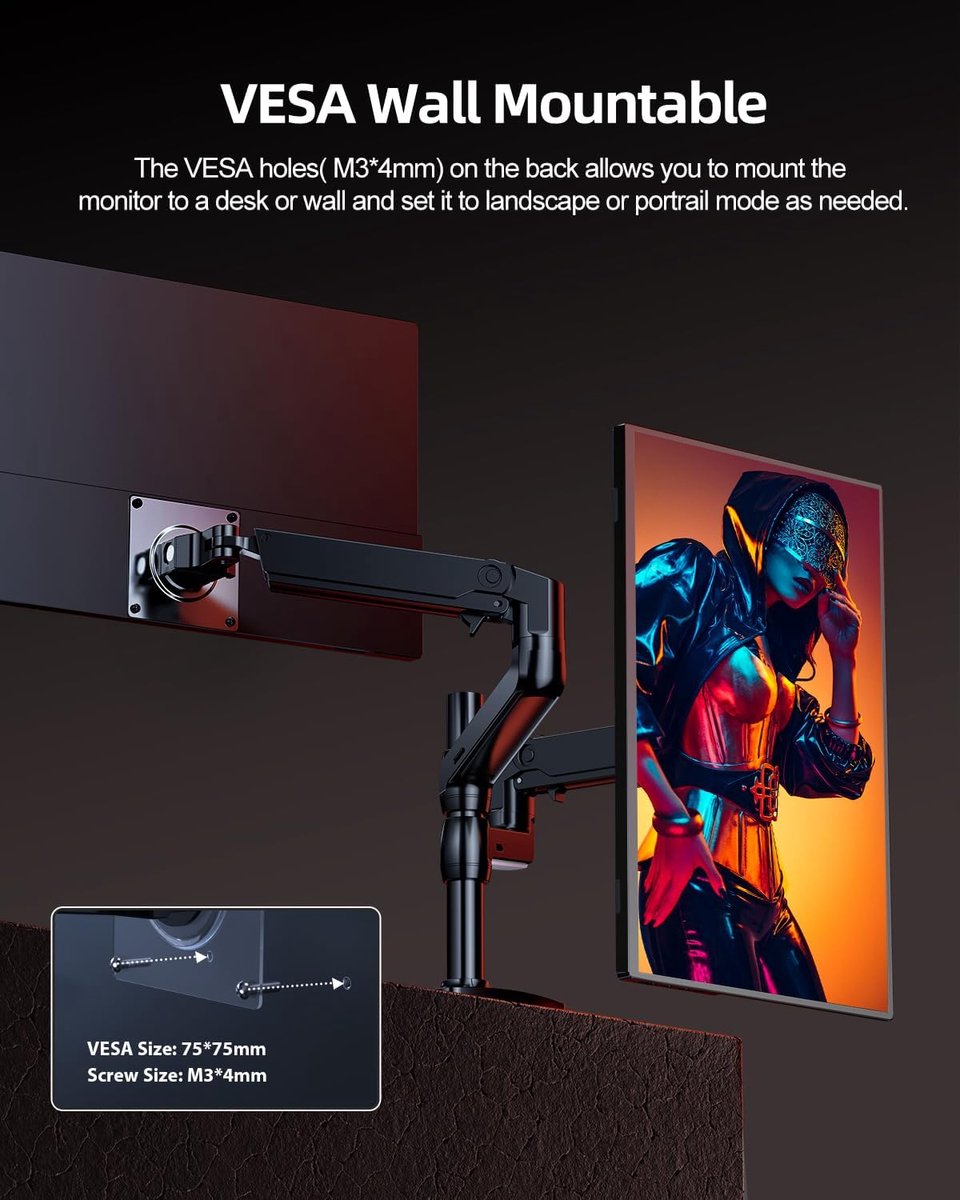 Beeldscherm Plug & Play 16" Monitor (Black) - afbeelding 3