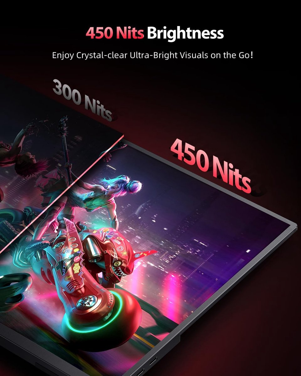 Beeldscherm Plug & Play 16" Monitor (Black) - afbeelding 5