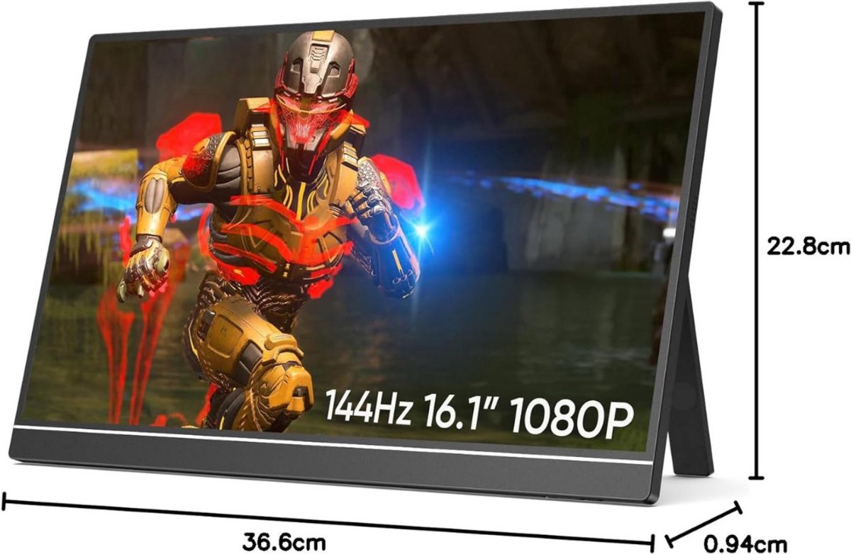 Beeldscherm Plug & Play 27" Monitor (Black) - afbeelding 3