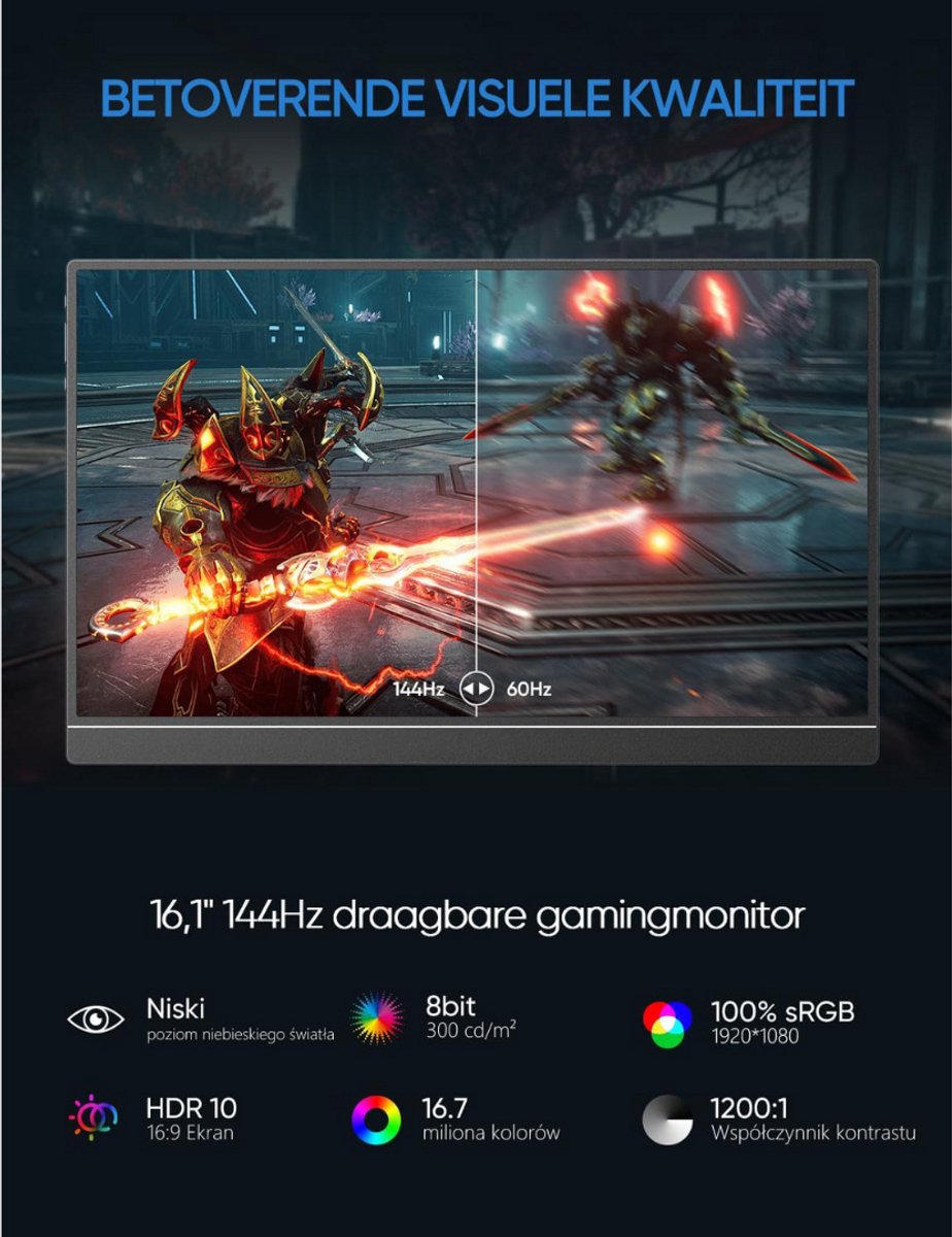 Beeldscherm Plug & Play 27" Monitor (Black) - afbeelding 5