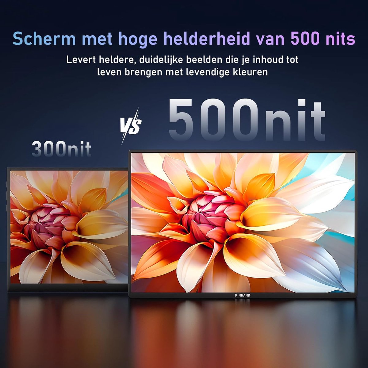 Beeldscherm Plug & Play 16" Monitor (Black) - afbeelding 6