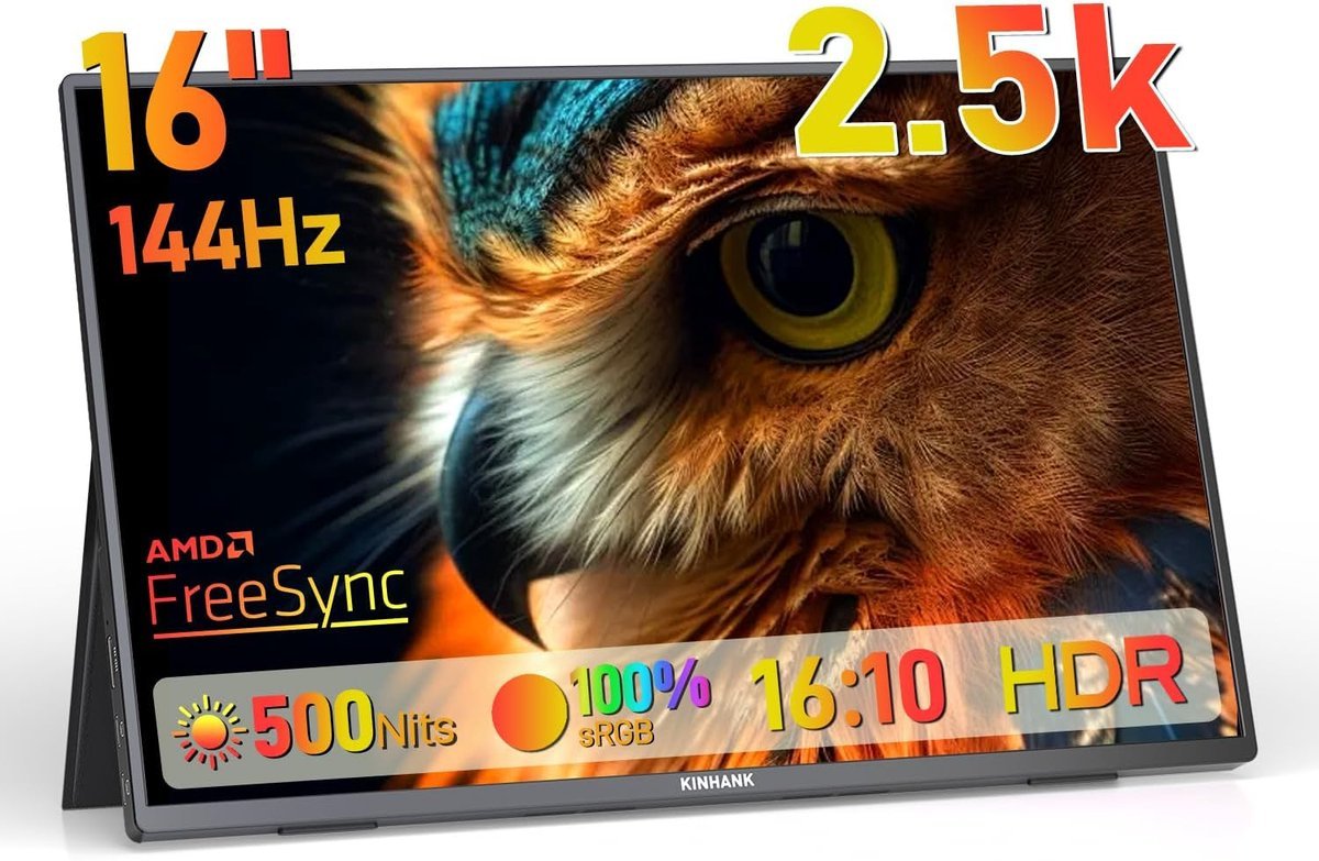  144Hz Monitor - Gaming Beeldscherm - Plug & Play