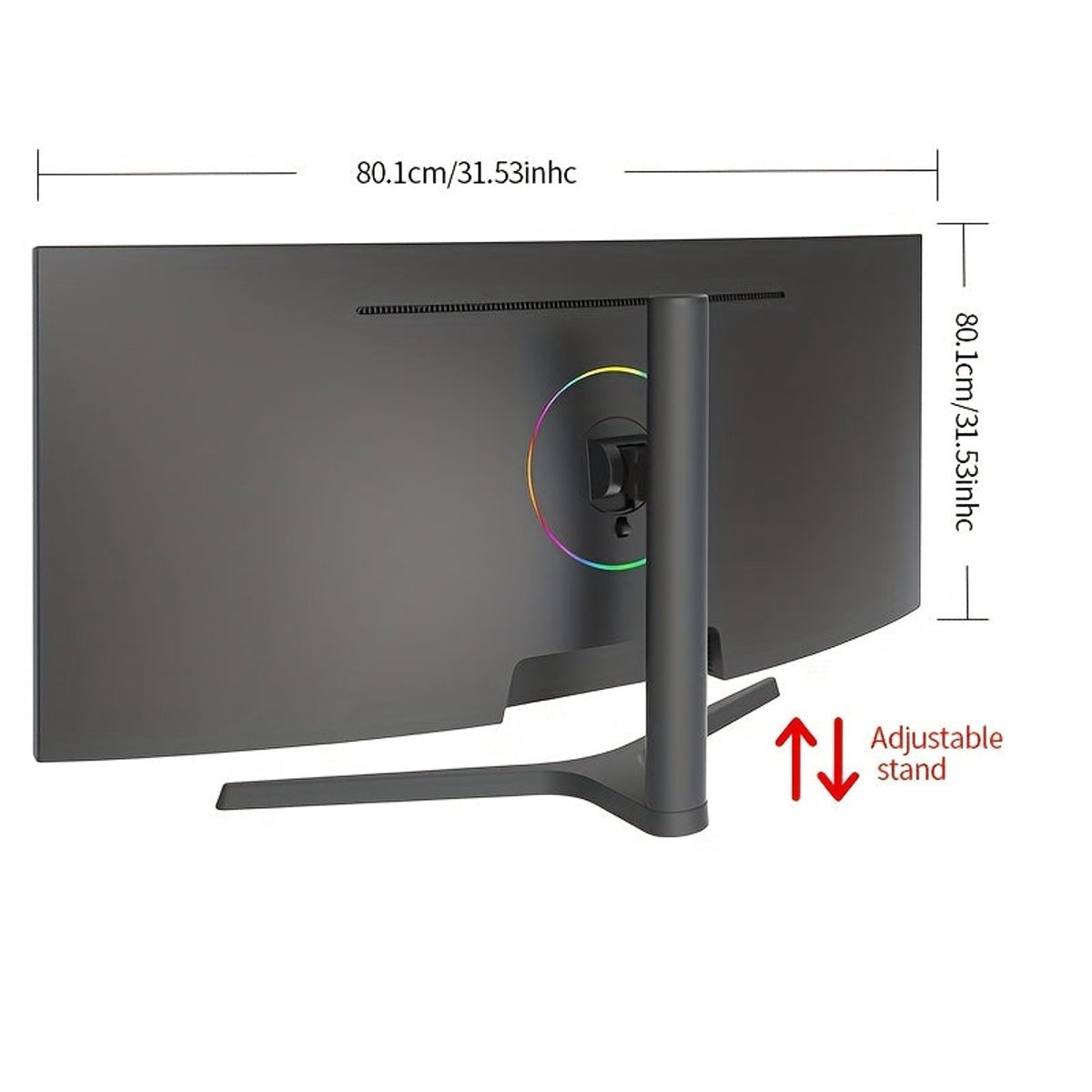 34 Inch Curved UWQHD Gaming Monitor, 3440x1440, 165Hz, 1ms GTG, FreeSync - afbeelding 6