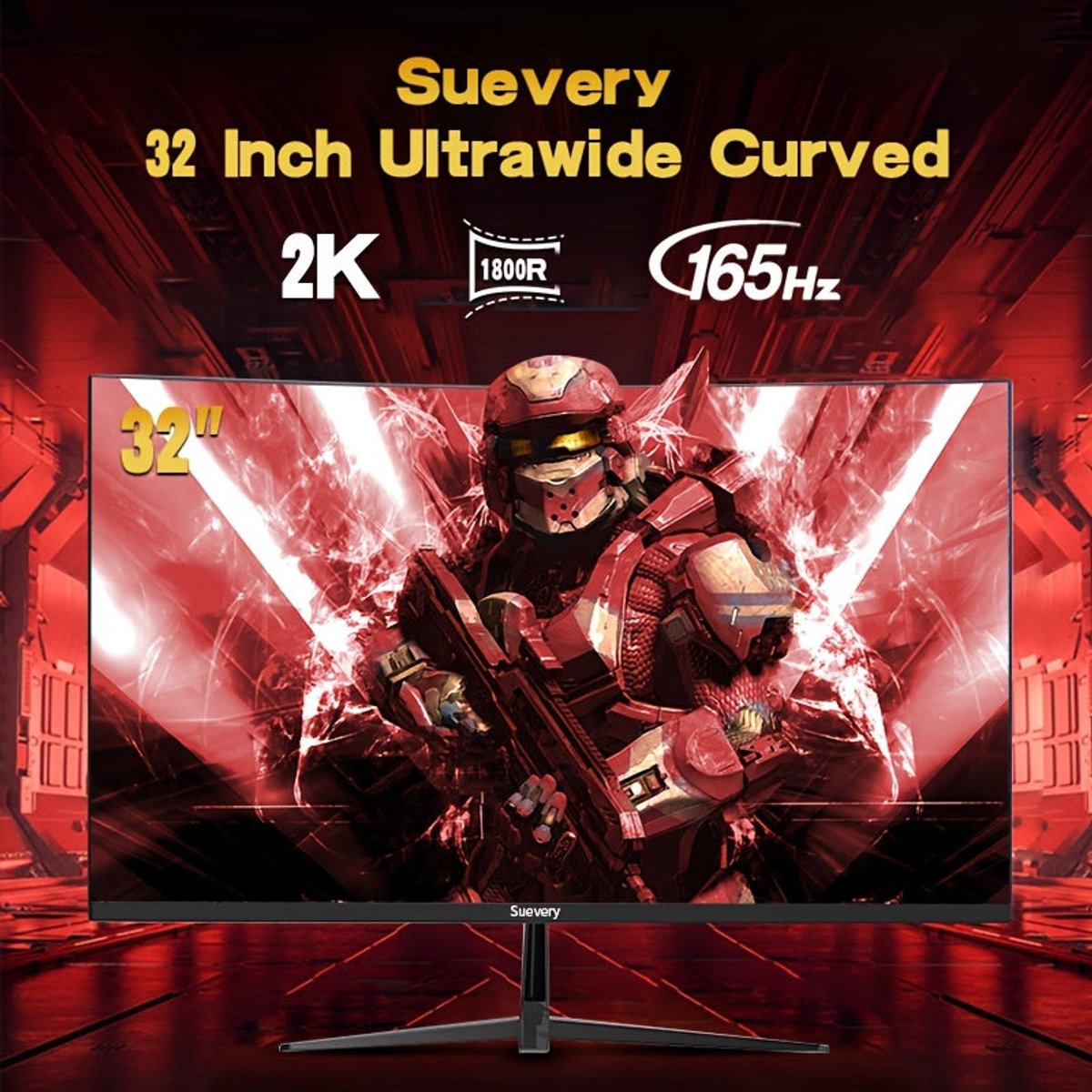 LC-Power LC-M34-UWQHD-144-C-V2 34" Curved VA UWQHD 144Hz Gaming Monitor - afbeelding 4