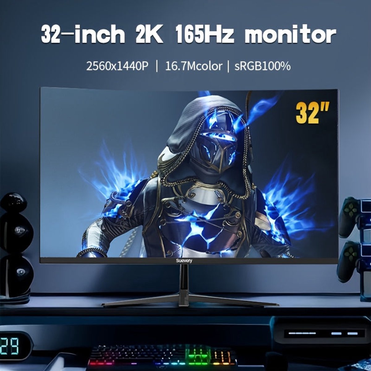 LC-Power LC-M34-UWQHD-144-C-V2 34" Curved VA UWQHD 144Hz Gaming Monitor - afbeelding 6